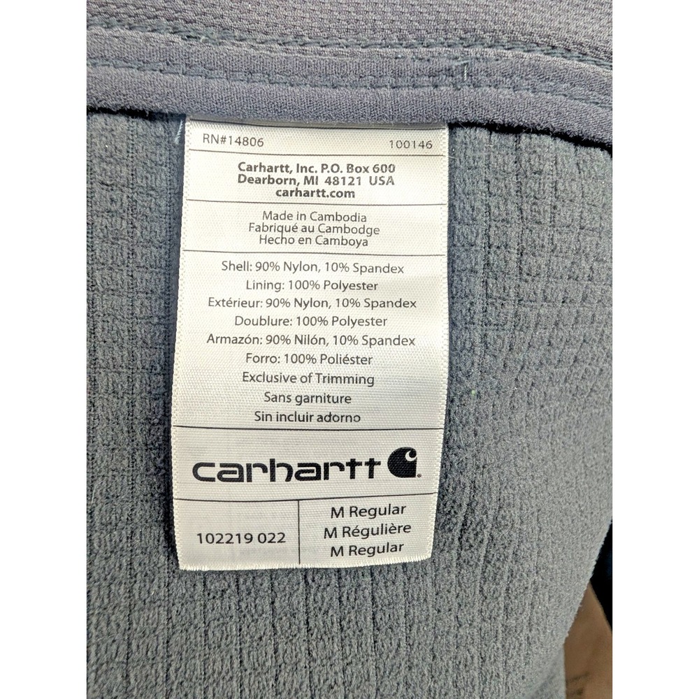 Carhartt Denwood Soft Shell Charcoal Vest - 102219 - Men's size M Regular - Picture 10 of 16